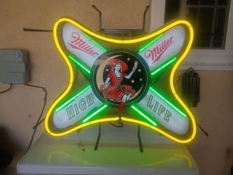 Tools. Miller high Life neon beer sign.hard to get