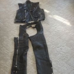 Motorcycle Vest And Chaps