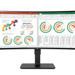 LG 34" 21:9 QHD UltraWide HDR10 IPS Monitor, Built-In-Speakers, TAA Compliant, Black