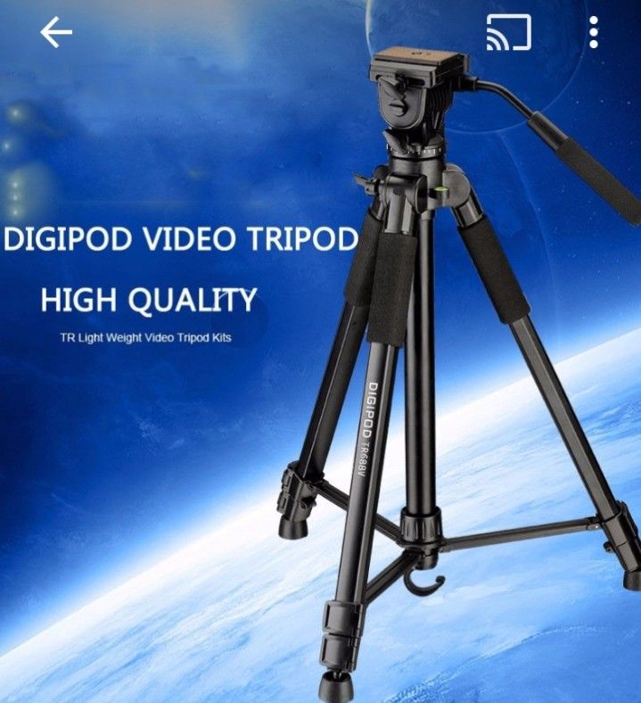 DIGIPOD TR688V 67 inch Profesional camera stand flexible tripod kits for camcorder or dslr