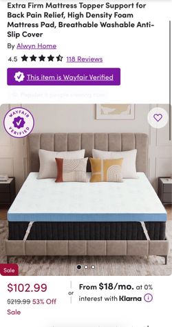 King mattress topper (firm)