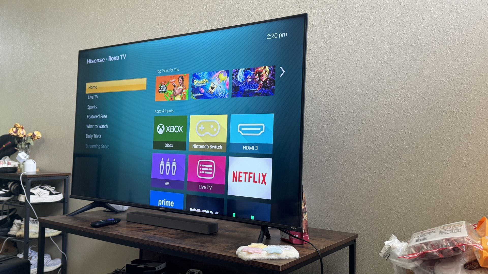 55” Hisense Roku Tv