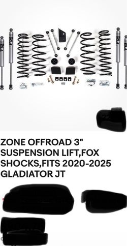 Zone 3” lift fits 20-25 Gladiator