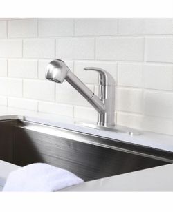 Commercial Small Kitchen Faucet Brushed Nickel, Stainless Steel Nickel  K6 $40