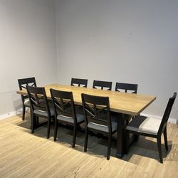 Large Dining Room Kitchen Table Set 