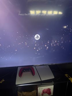 PlayStation 5 Slim Console with Red Controller