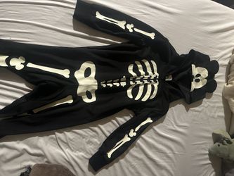 Glow In The Dark Mickey Mouse Halloween Skeleton Onesie