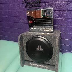 350$ Subwoofer JL Audio 12" and Amplifier Rockford punch 300-2 