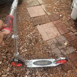 Gray Razor Scooter