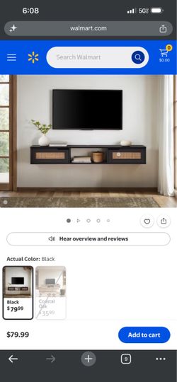 Floating tv stand