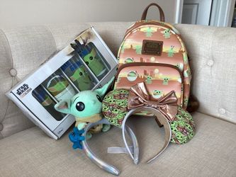 Baby Yoda / Grogu backpack set w ears authentic