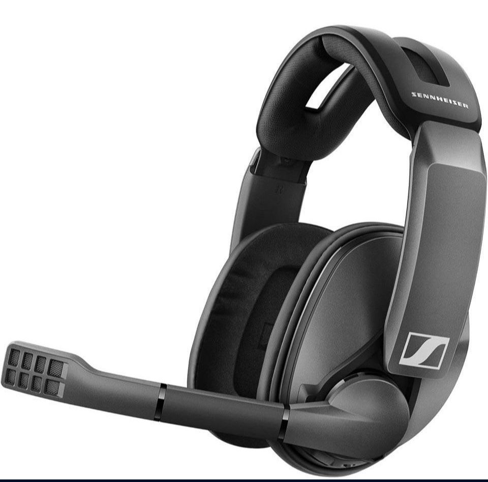 Open Box New Sennheiser GSP 370 Over-Ear Wireless Gaming Headset, Low-Latency Bluetooth, Noise-Cancelling Mic, Flip-to-Mute, Audio Presets - PC, Mac
