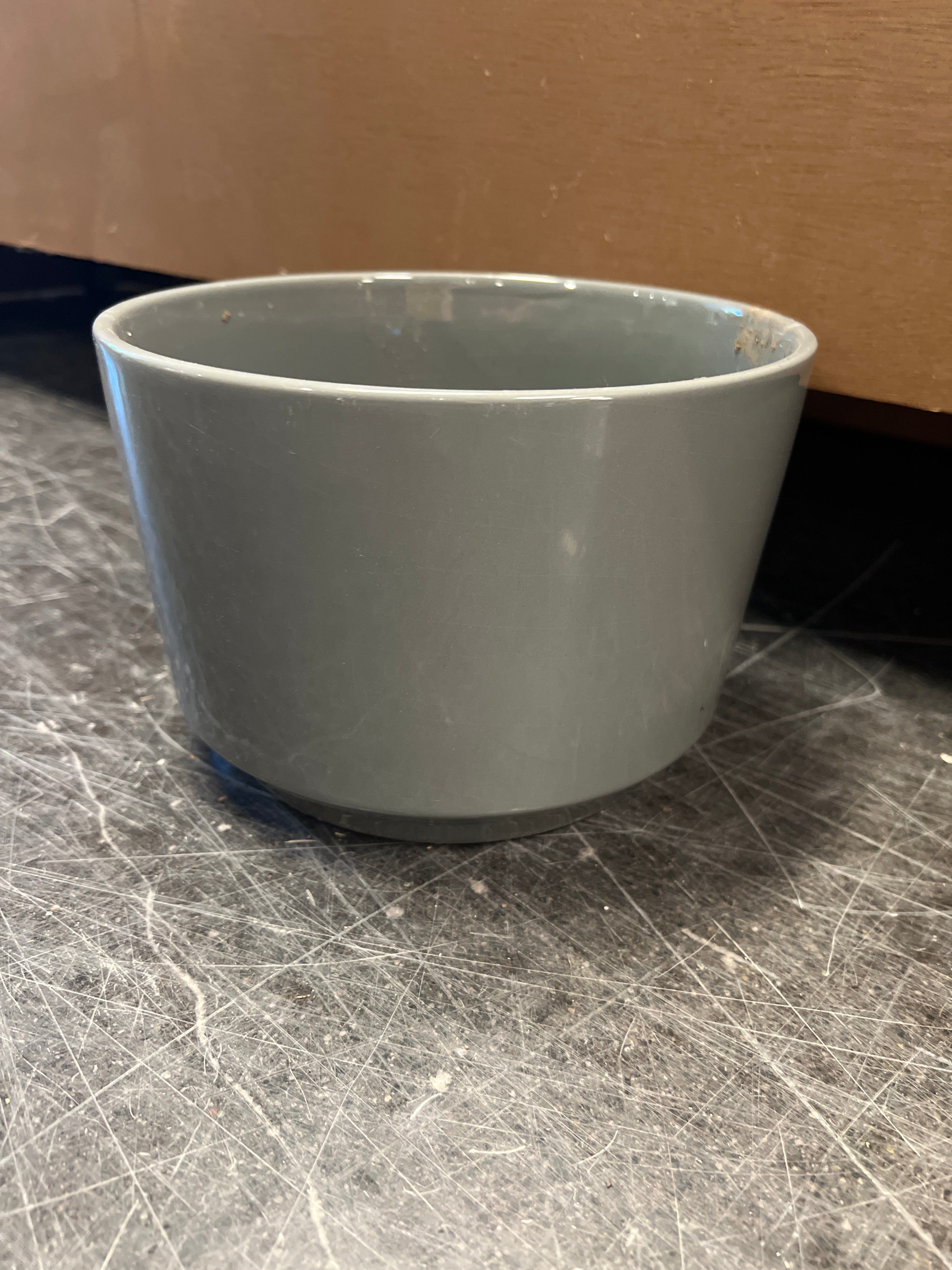 Small Gray Ceramic Planter