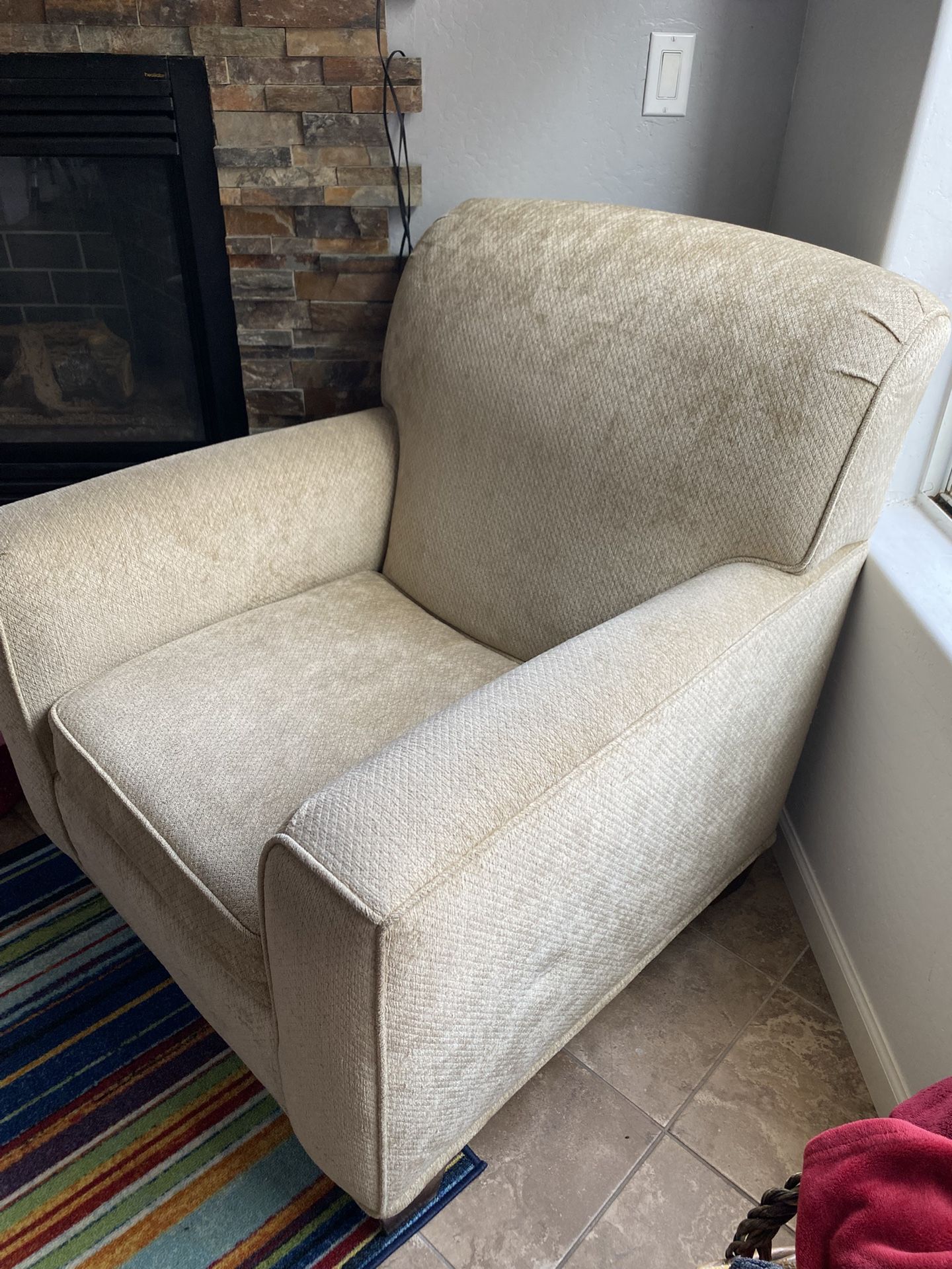 Cream Armchair