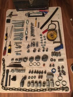 Electricians box assorted supplies