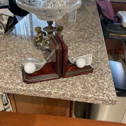 Vintage Country Club Bookends .