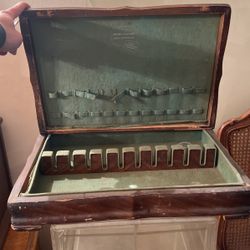 ANTIQUE SILVERWARE HOLDER