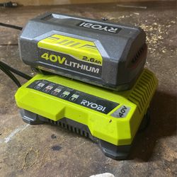 Ryobi Battery And Charger