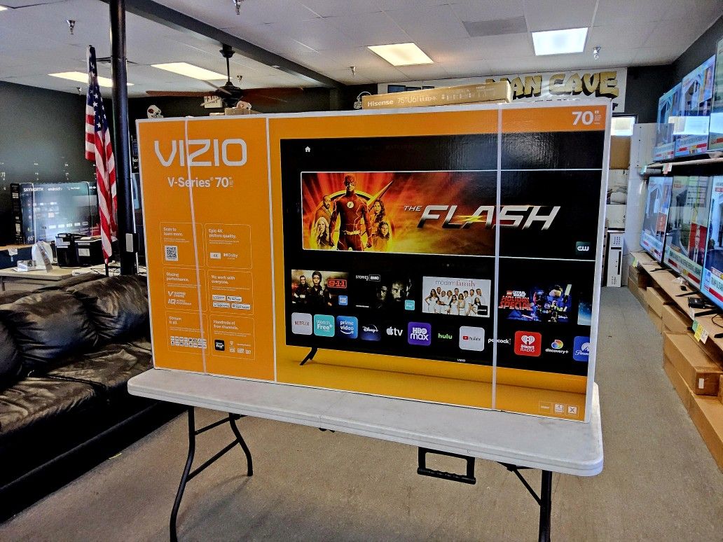 VIZIO 70 INCH UHD TV'S IN STOCK NEW IN BOX ONE YEAR MANUFACTURE WARRANTY - PAYMENT OPTIONS