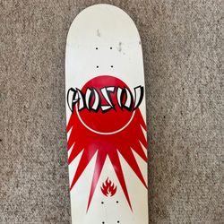 Christian Hosoi by Blacklabel White and Red Skateboard Deck