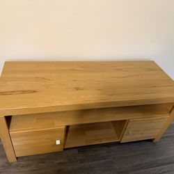 TV STAND REAL MAPLE WOOD