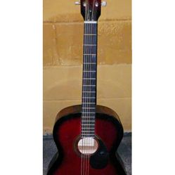 Red And Black Acoustic Guitar 