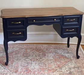 Rapids vintage solid wood desk table 48” x 20” x 36”