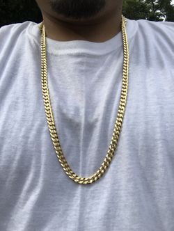 14k Gold plated Cuban link sets