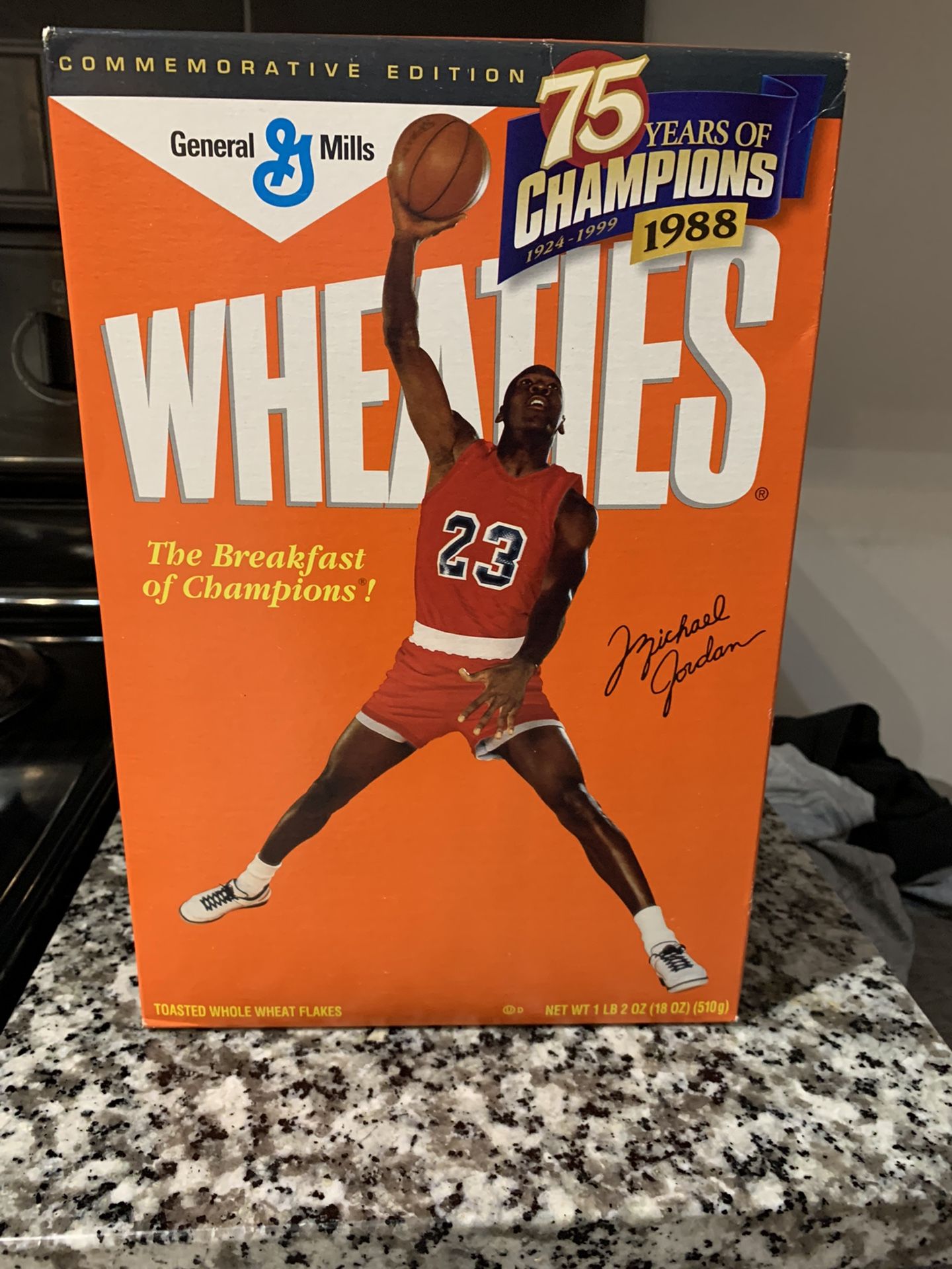 Vintage Michael Jordon Unopened Cereal Box