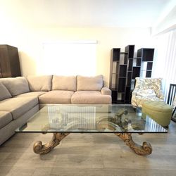 Large Glass Table w/ base