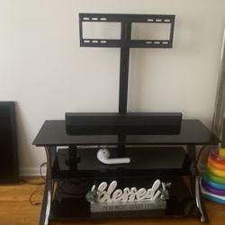 Tv Stand  With Glass Table