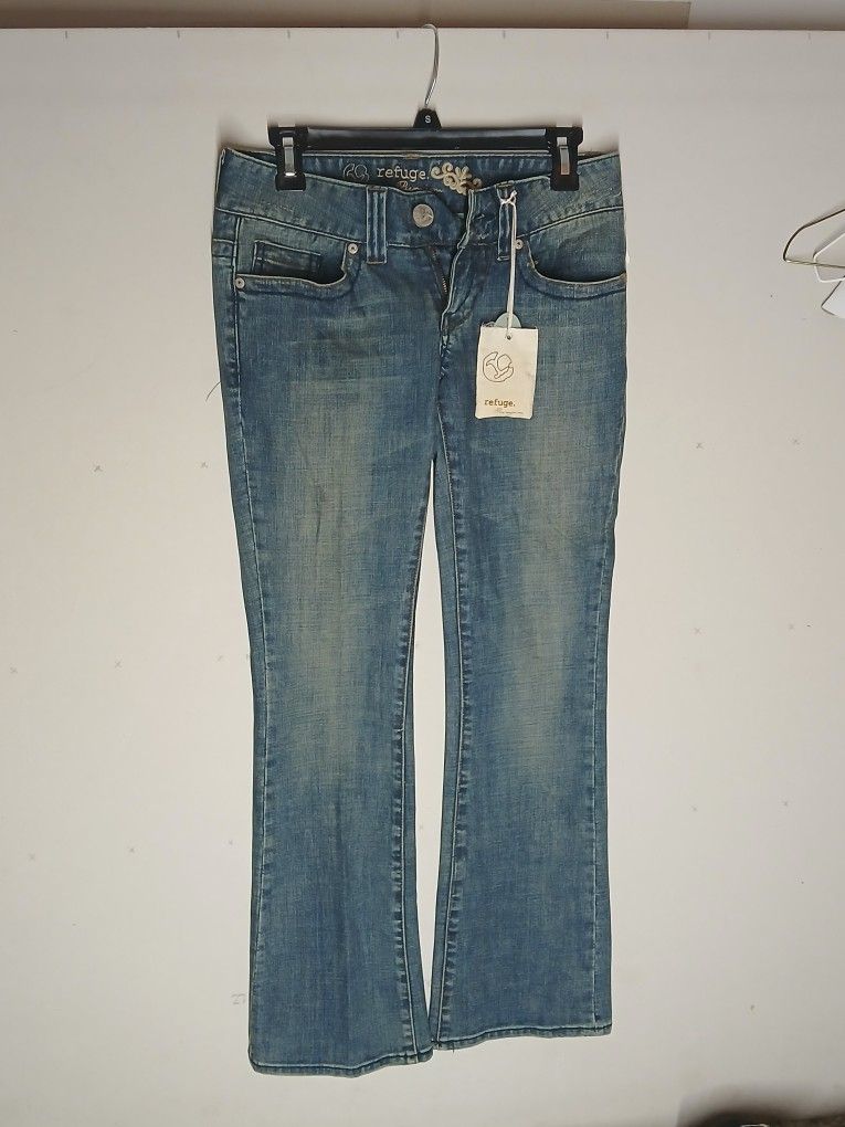 Brand New Womens Pair Charlotte Russe Refuge Premium Jeans Size 5 With Tags