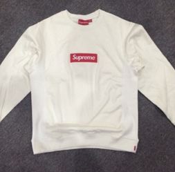 White Supreme Crew Neck Box Logo