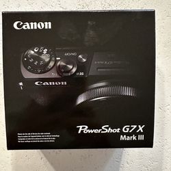 NEW Canon PowerShot G7 X Mark III Digital Camera Black - NEW