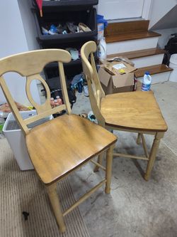 Solid wood bar chairs
