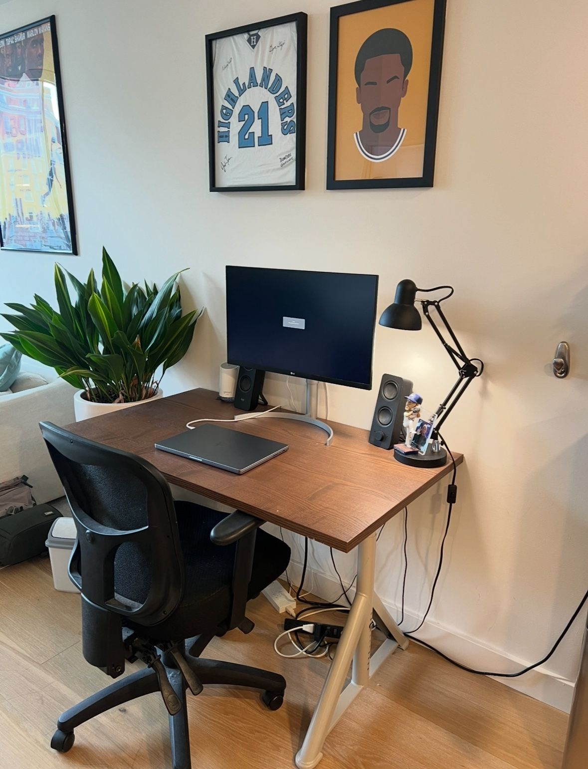 IDASEN Brown Desk