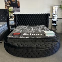Black Velvet King Bed Frame w/ Storage On Sides 🔥SALE🔥
