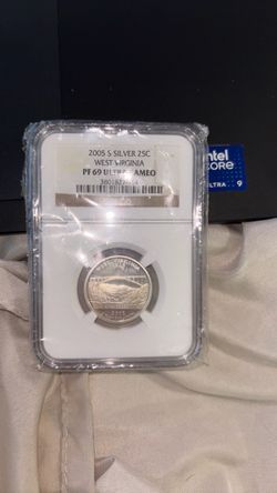 Certified Silver West Virginia Coin 2005