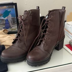 Stylish Brown Combat Boots