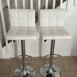 Orren Ellis Stallcup Swivel Upholstered Counter Stools With Metal Frame