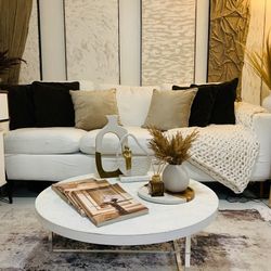 Pottery Barn White Couch 