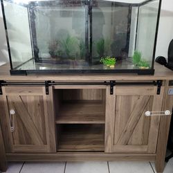 40 Gallon Fish Tank With Rustic Stand