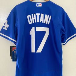 Dodgers Jersey Ohtani Blue Stitched 