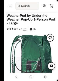 Pop-up under the weather tent
