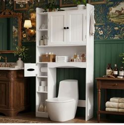 ❤️‍🔥 #C 66''H Over The Toilet Storage Cabinet