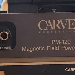 Carver PM-120 Professional Magnetic Field Power Amplifier For Sale 
