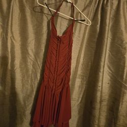 Red Scrunchy Dress
