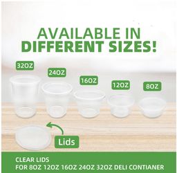 500PCS PER CARTON -  CLEAR DELI CONTAINER