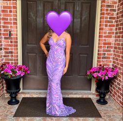 Purple prom dress
