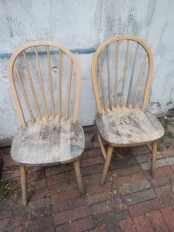 Wood chairs